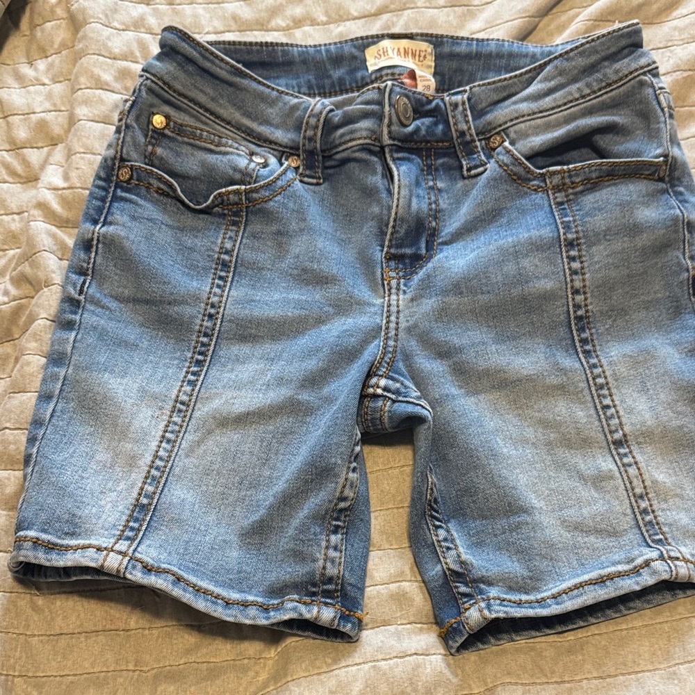 Distressed Jean Shorts